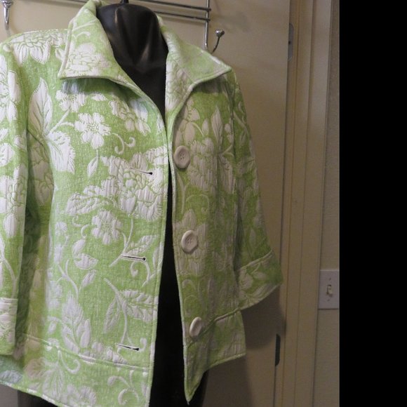 COLDWATER CREEK JACKET / NWOT / SZ 14 /BROCADE - Picture 2 of 10